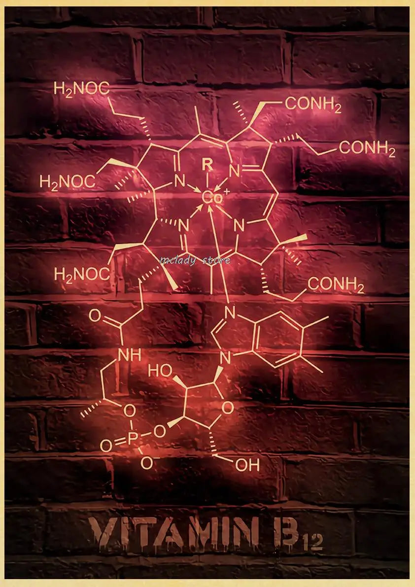 Neon Molecules Neon Poster