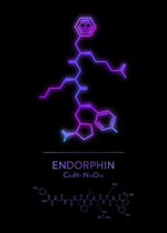 Neon Molecular Poster