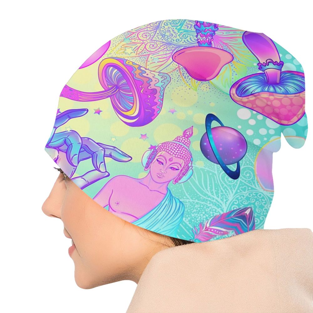 Psychedelic Skull Art Poster