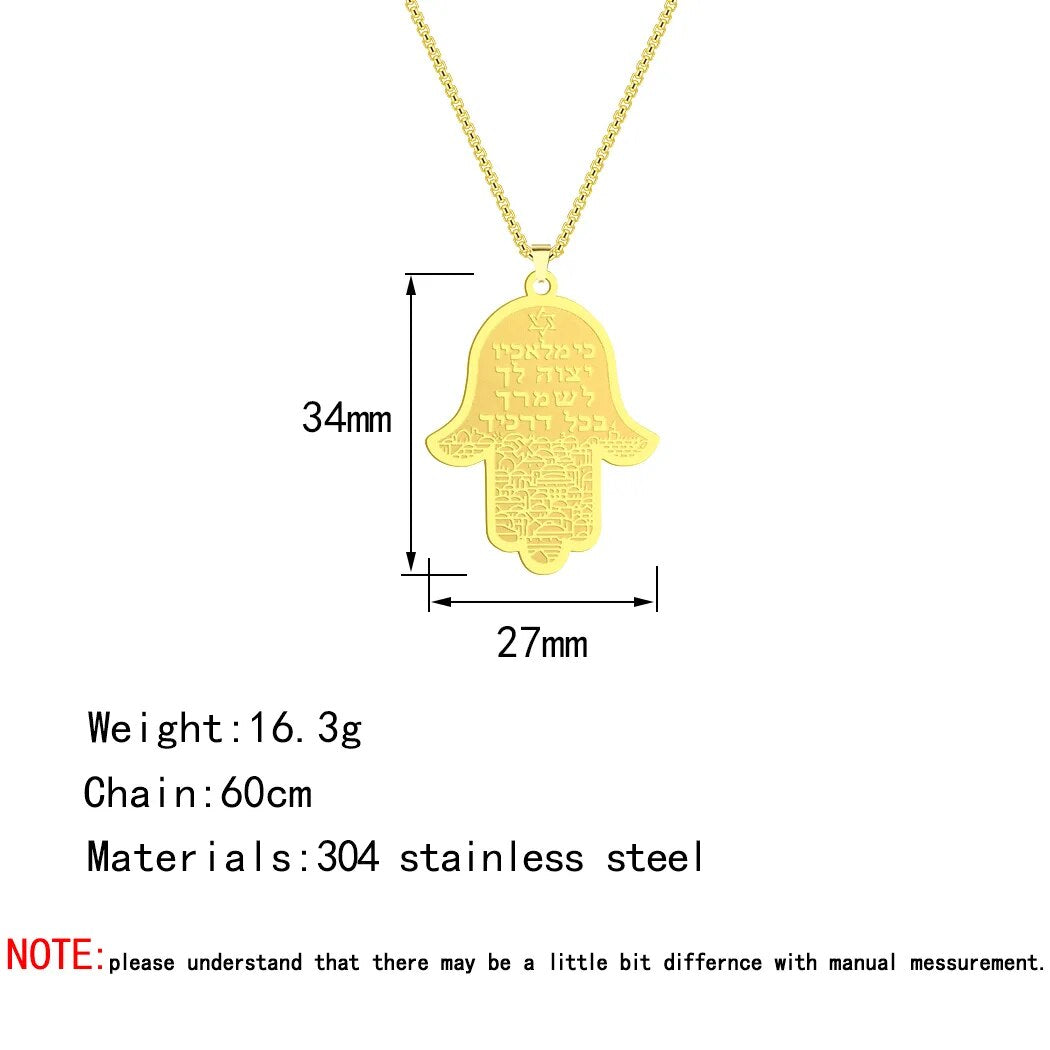 Hamsa Hand Halskette