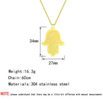 Hamsa Hand Halskette