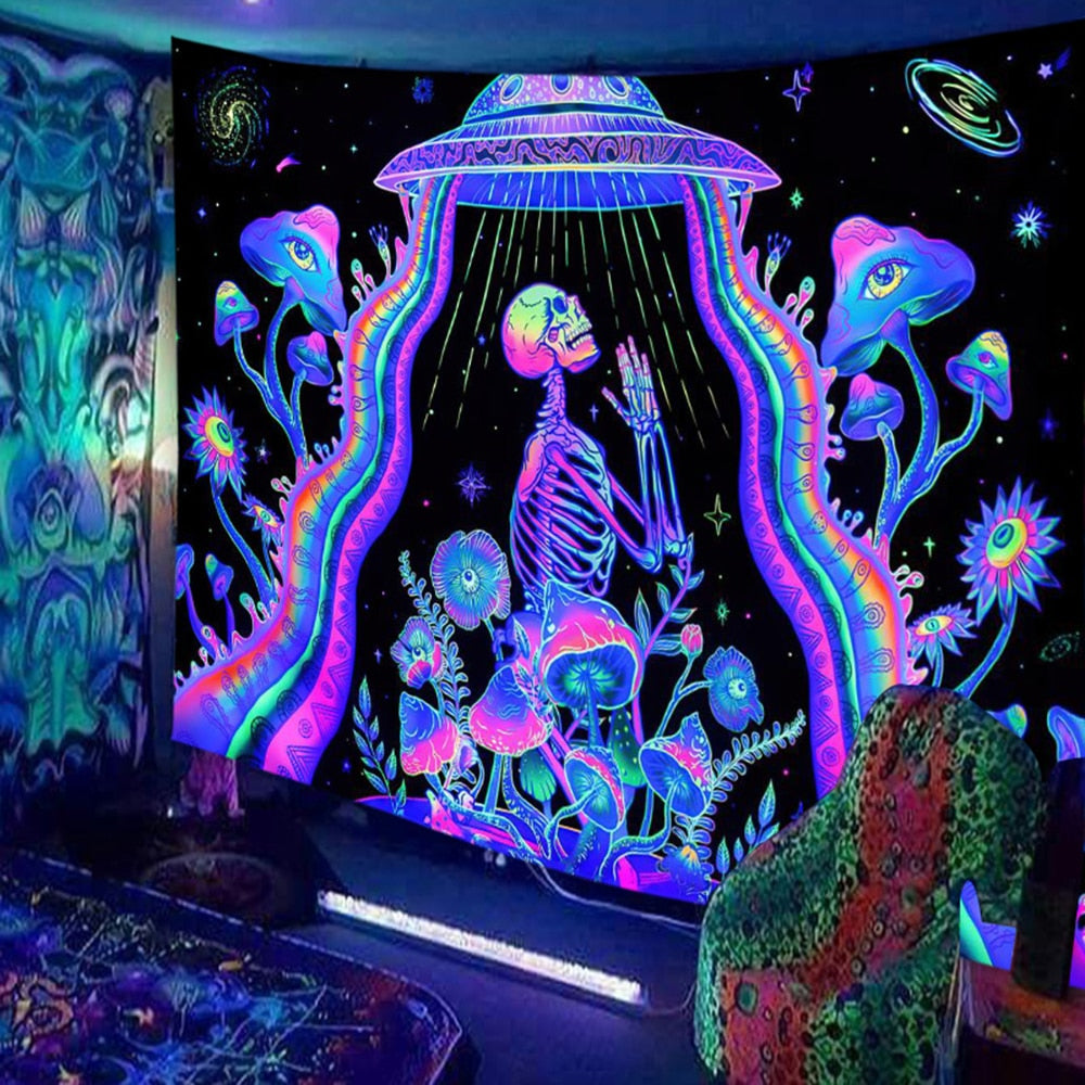 Animals and  Hippies Schwarzlichtposter