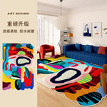 Abstrakter Farb Teppich