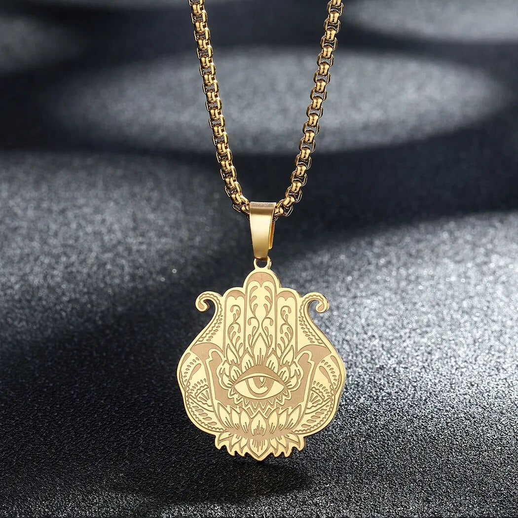 Hamsa Hand Halskette