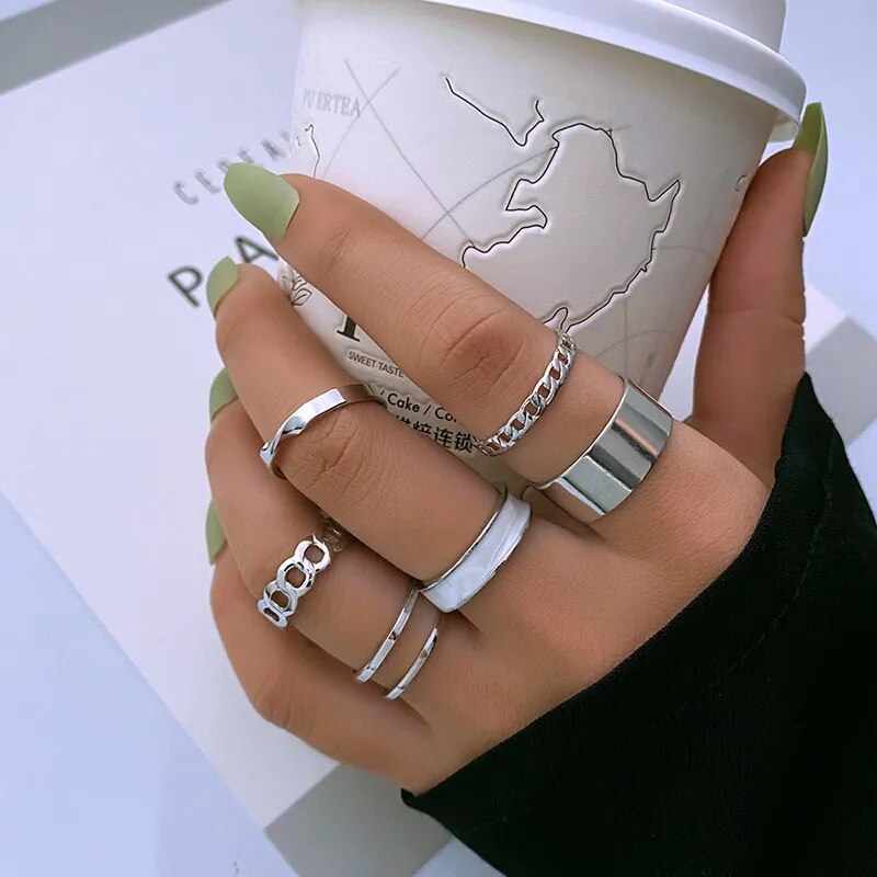 Punk Style Ringset