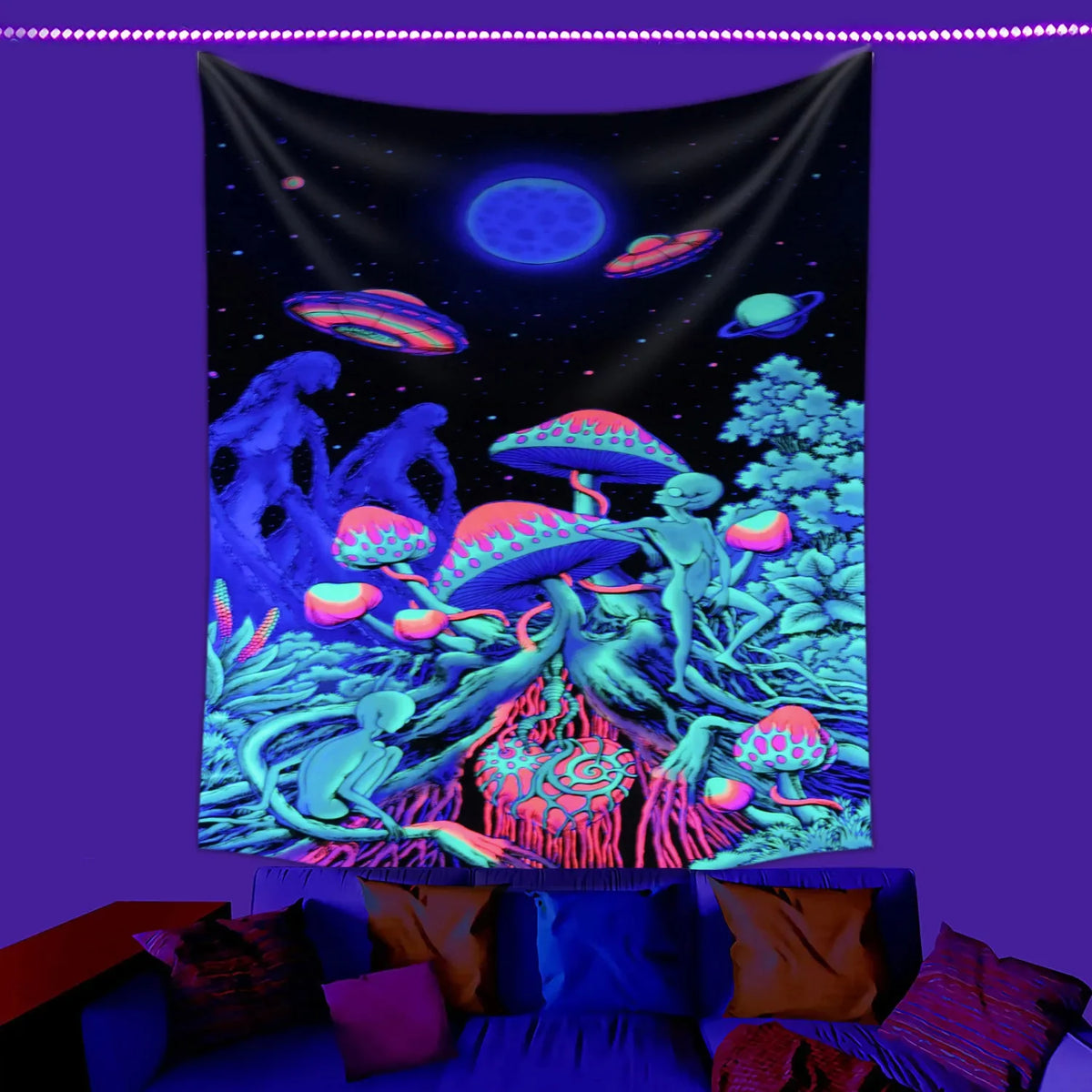 Aesthetic Wall Schwarzlichtposter