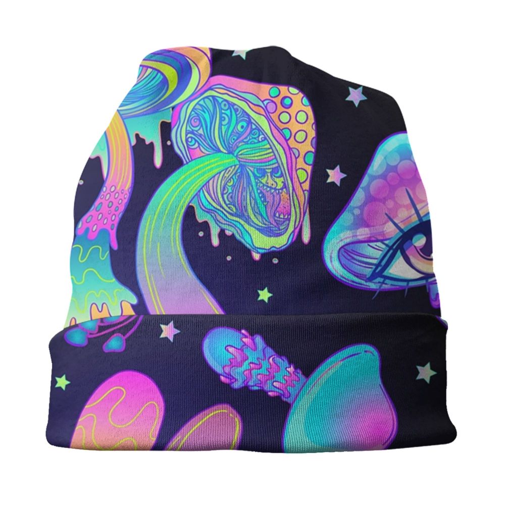 Psychedelic Skull Art Poster