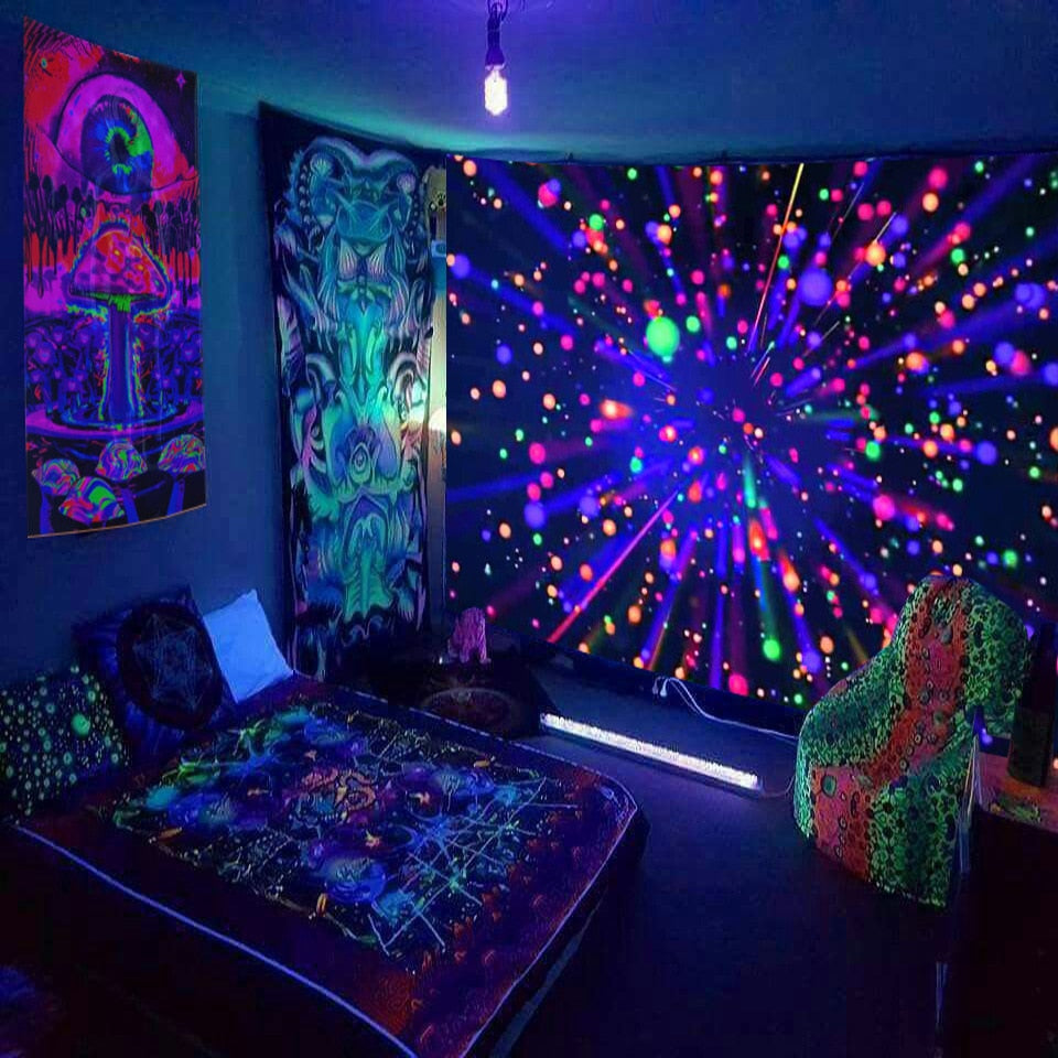 Starry UV Schwarzlichtposter