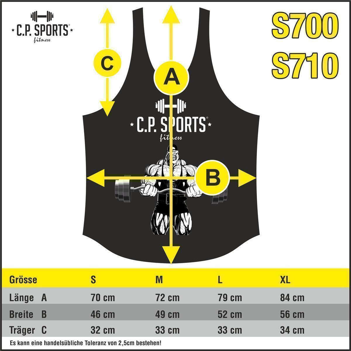 Tank Top - 3xStück / Oder Einzeln +Turnbeutel - Blau - C.P. Sports - S710 Namma Markt
