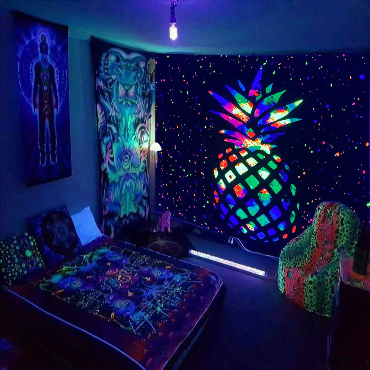 Mystisches UV Schwarzlichtposter