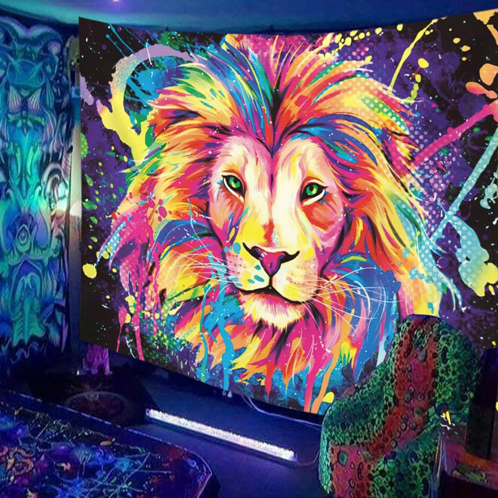 Animals and  Hippies Schwarzlichtposter