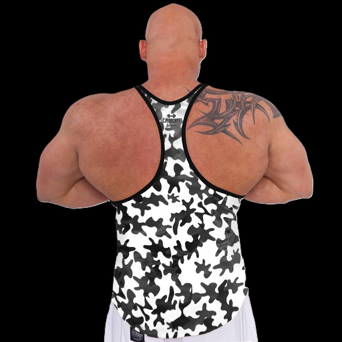 Tank Top - 3xStück / Oder Einzeln +Turnbeutel - Camouflage Weiß - C.P. Sports - S710