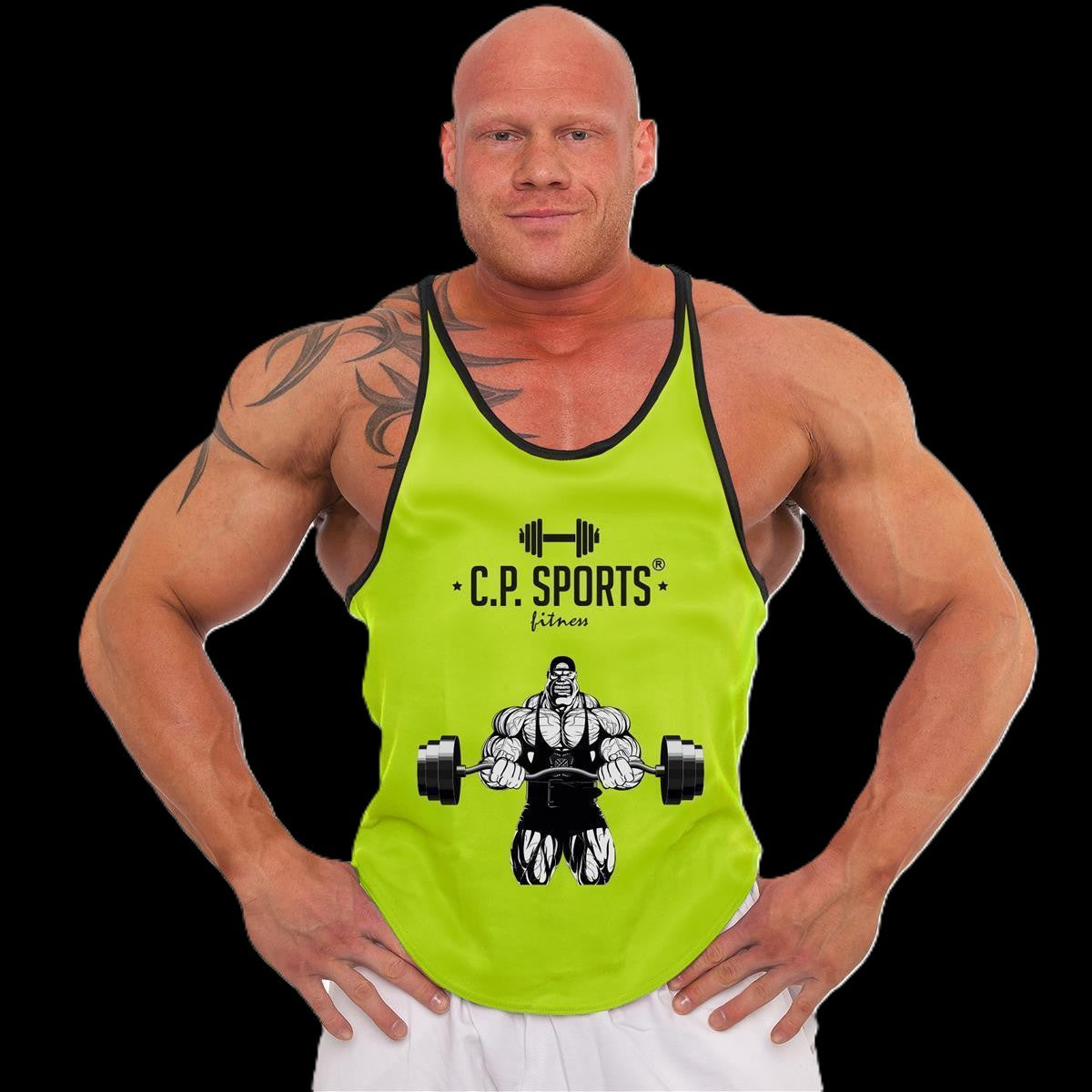 Tank Top - 3xStück / Oder Einzeln +Turnbeutel - Yellow - C.P. Sports - S710