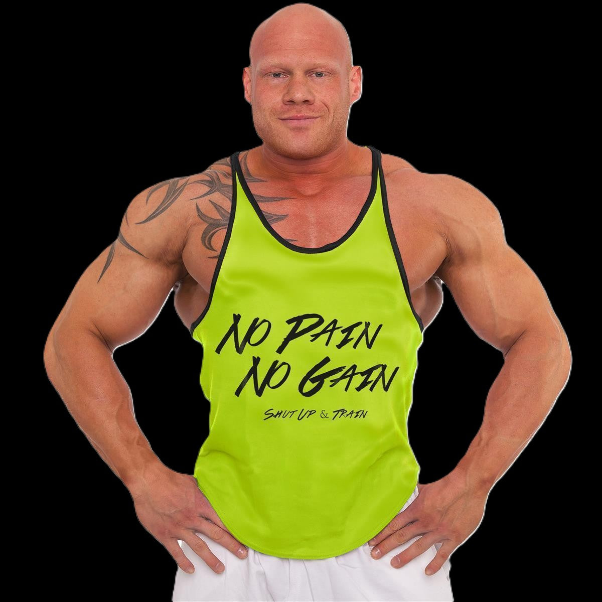 Tank Top - 3xStück / Oder Einzeln +Turnbeutel - Yellow - C.P. Sports - S710