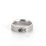 Funny Stickmanmittelfinger Ring
