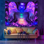 Buddha Meditation Schwarzlichtsposter