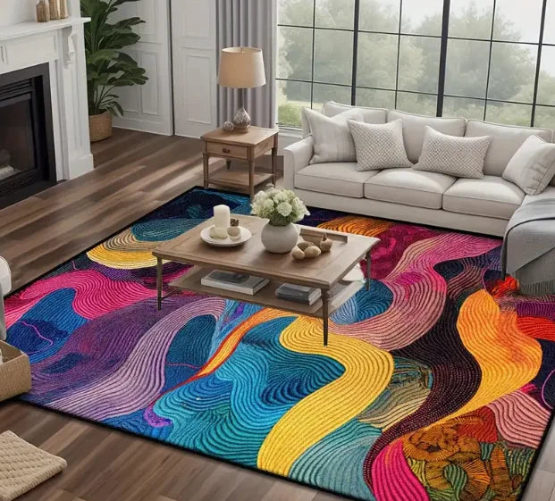Geometrischer Abstrakt Design Teppich