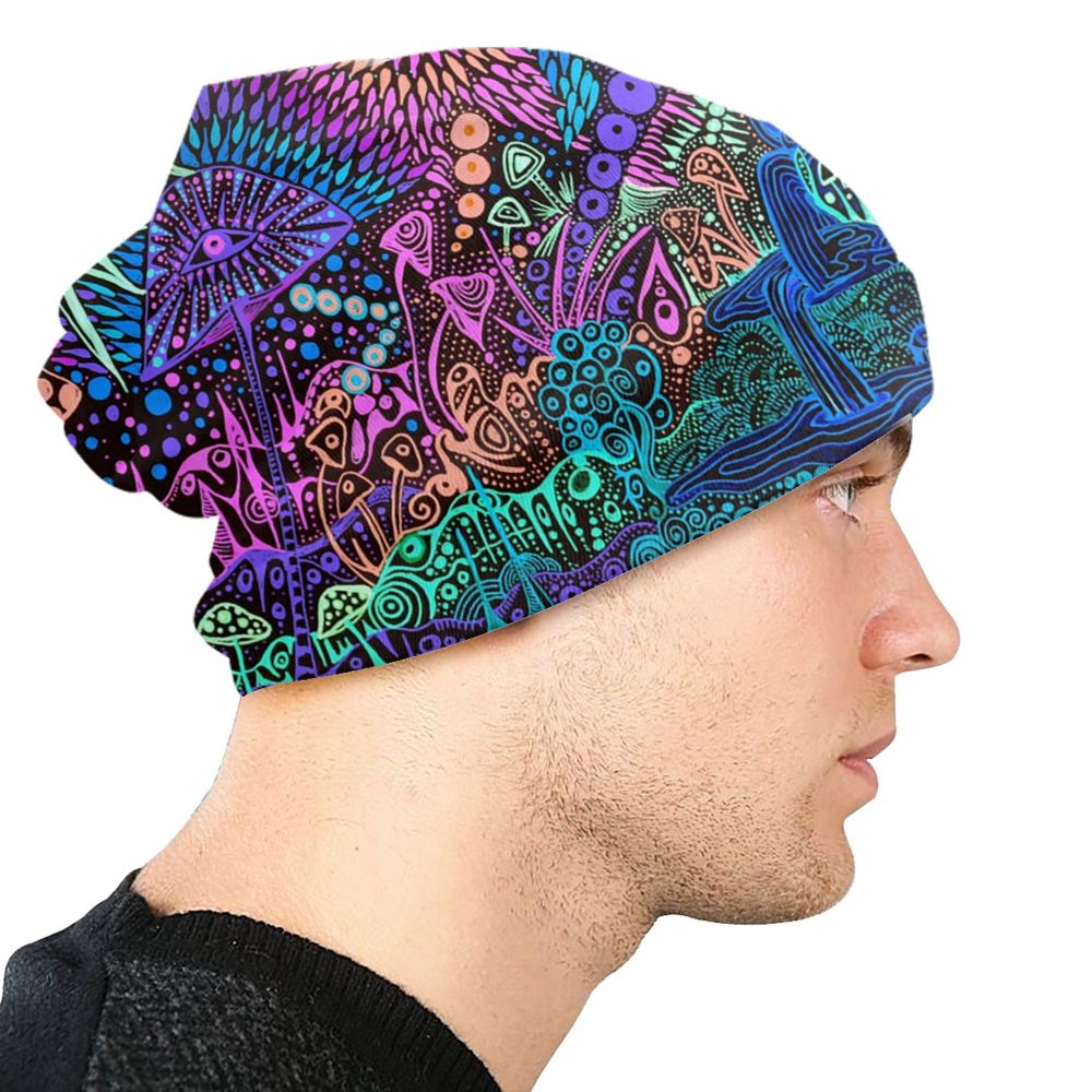 Psychedelic Skull Art Poster