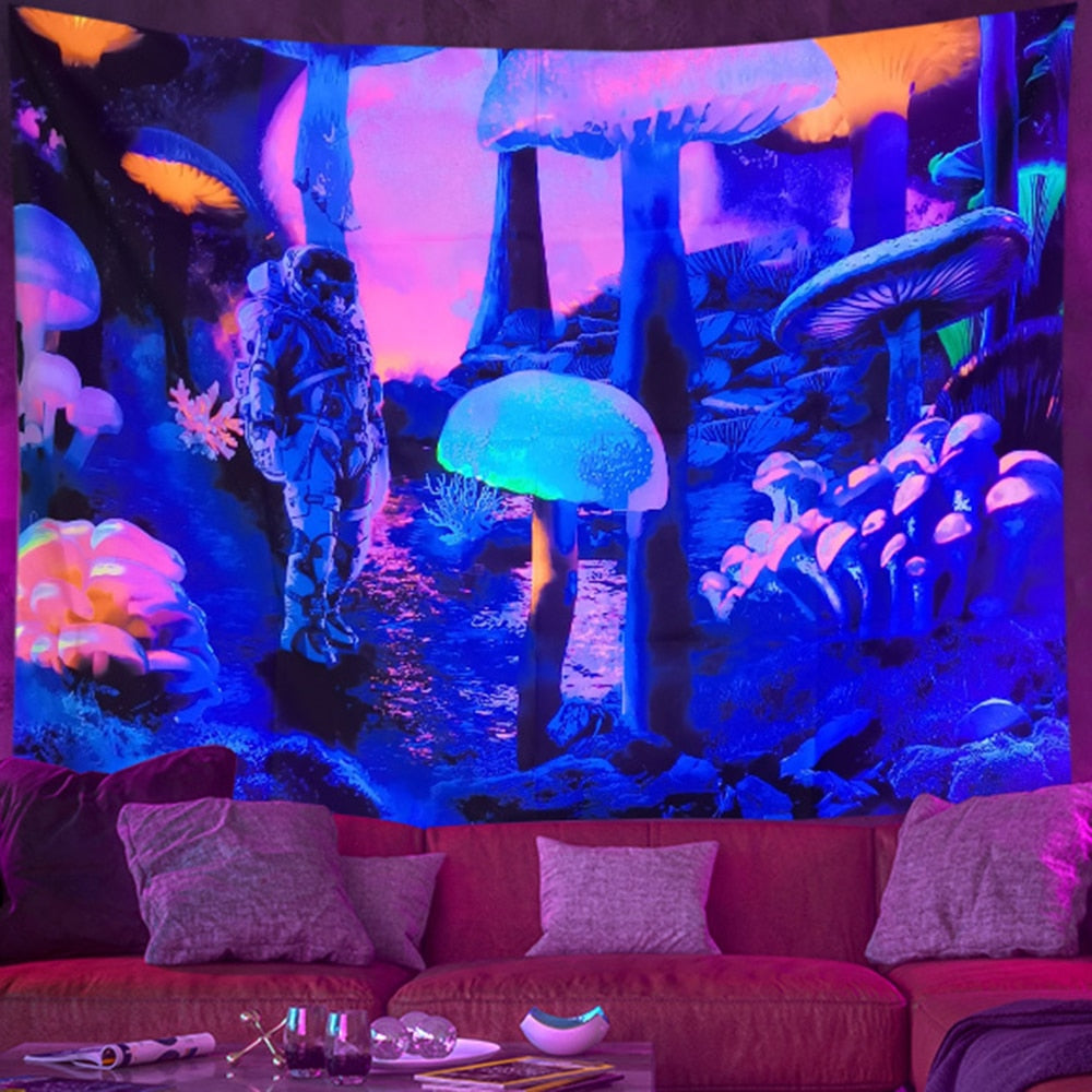 Psychedelic Light Schwarzlichtposter