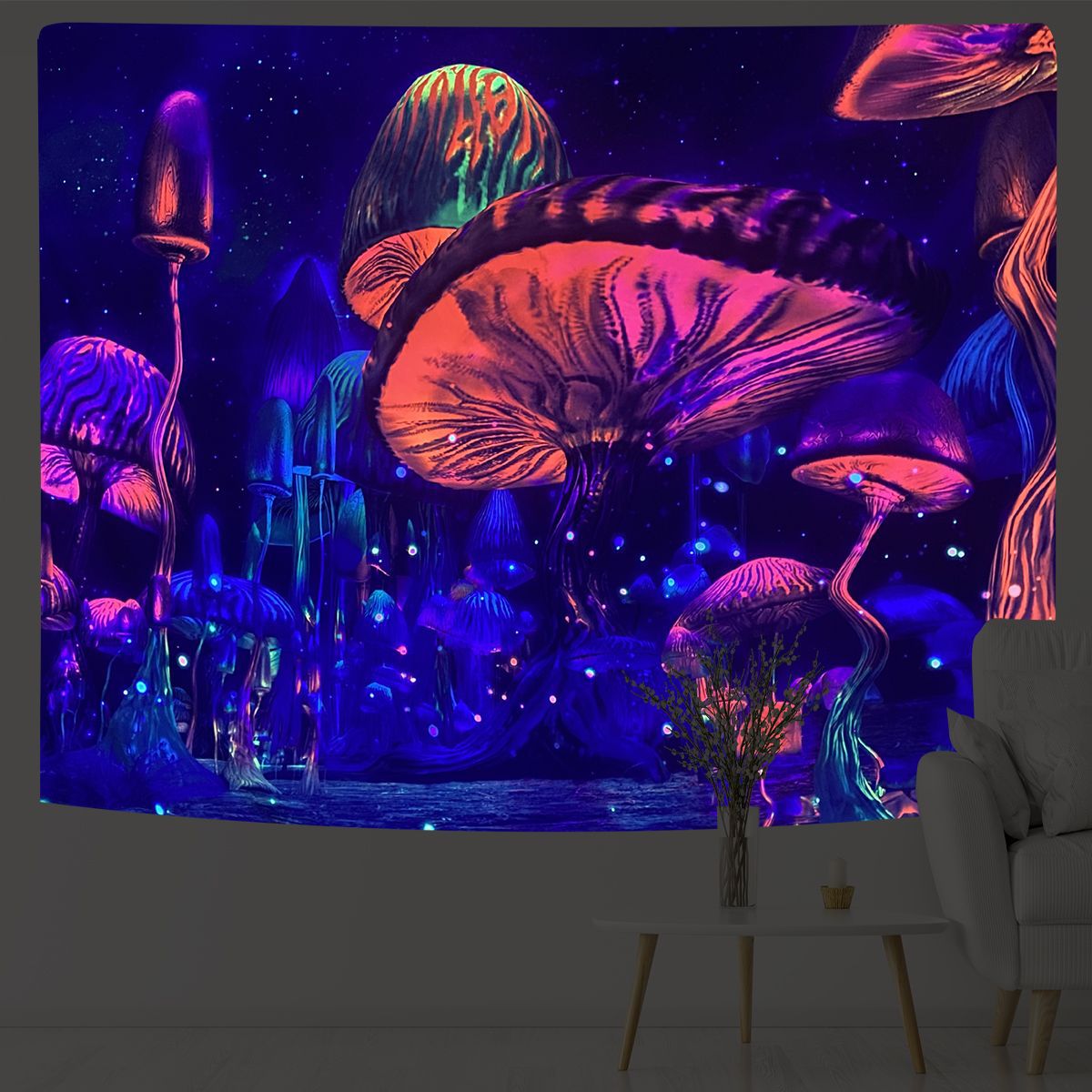 Starry UV Schwarzlichtposter