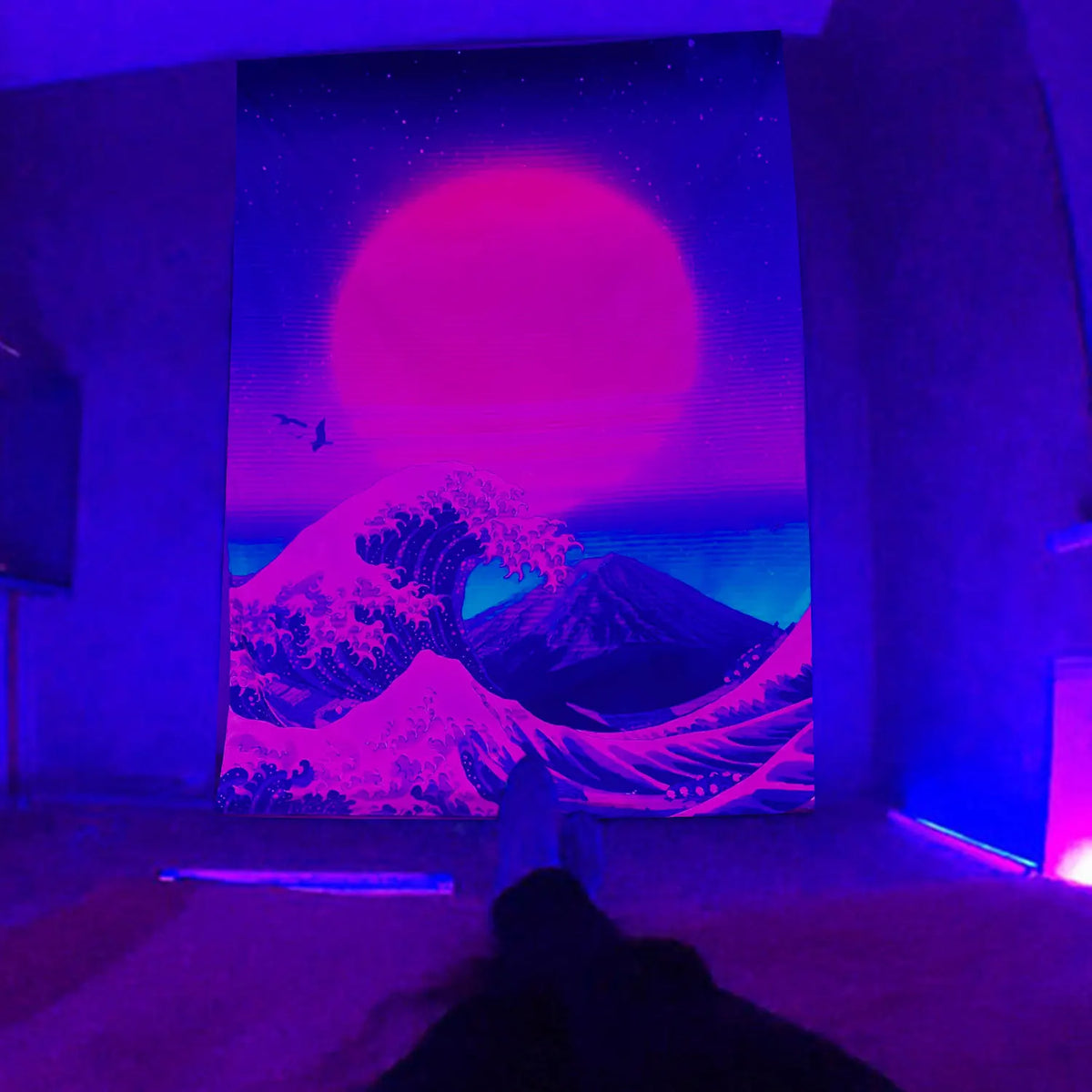Mystisches UV Schwarzlichtposter