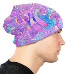 Psychedelic Skull Art Poster