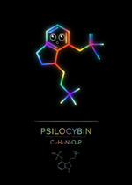 Neon Molecular Poster