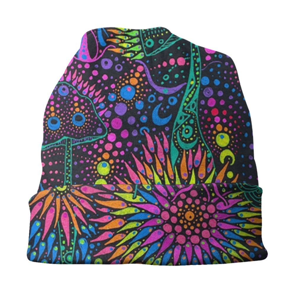 Psychedelic Skull Art Poster