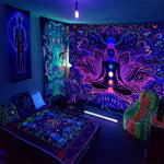 Boho Cloth Schwarzlichtposter