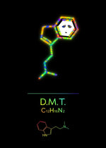 Neon Molecular Poster