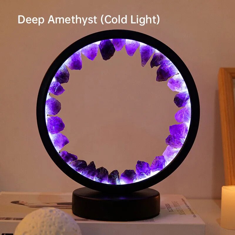 Led Wiederauflampbare Amethystenlampe