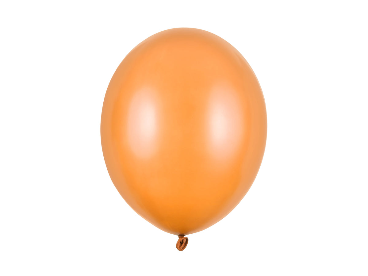 100 Stk. Luftballon Ø30cm "Uni Metallic" | Orange