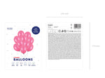 10 Stk. Luftballon Ø30cm "Uni Metallic" | Pink