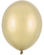 100 Stk. Luftballon Ø30cm "Uni Metallic" | Kaltgold