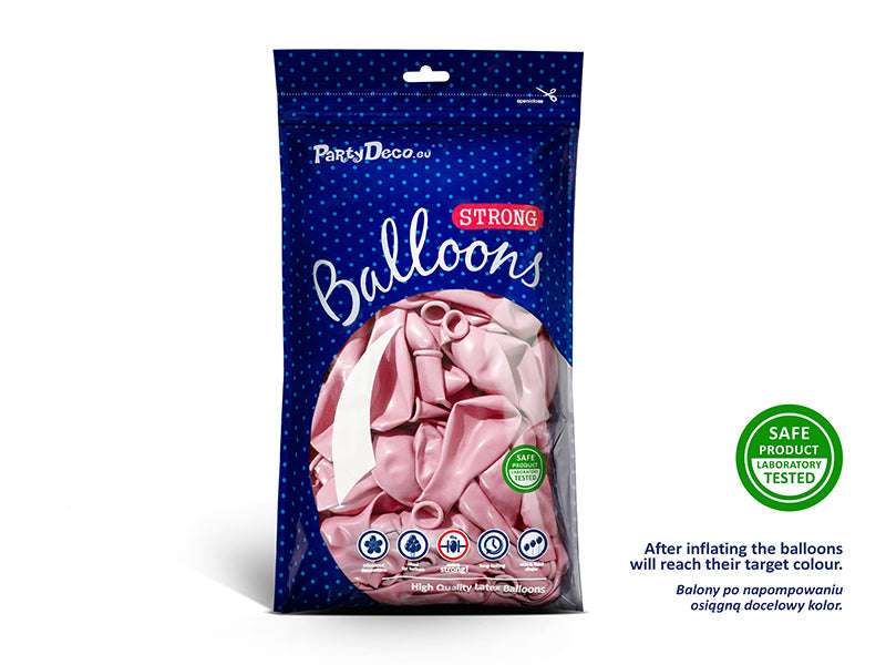 100 Stk. Latexballon Ø30cm "Uni Metallic" | Candy Pink