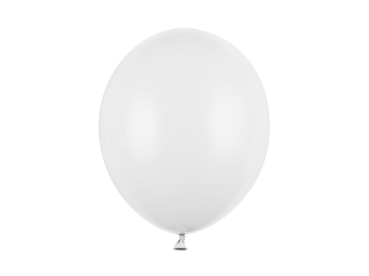 10 Stk. Latexballon Ø30cm "Uni Metallic" | Weiß