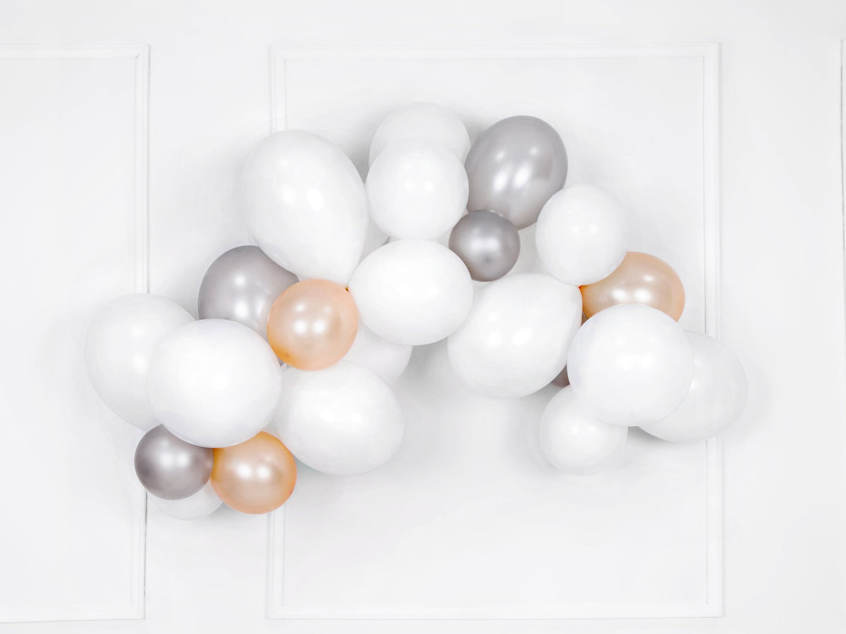 50 Stk. Luftballon Ø30cm "Uni Pastell" | Weiß