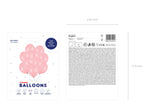 10 Stk. Luftballon Ø30cm "Uni Pastell" | Rosa