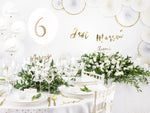Latexballon Ø30cm "Just Married"| 6 Stk. - Weiß/Gold