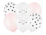 Luftballon Ø30cm "Katzen" | 6 Stk. - Mix