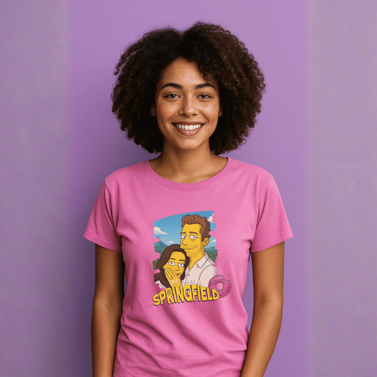 MAMA T-Shirt SIMPSONS STYLE mit Foto