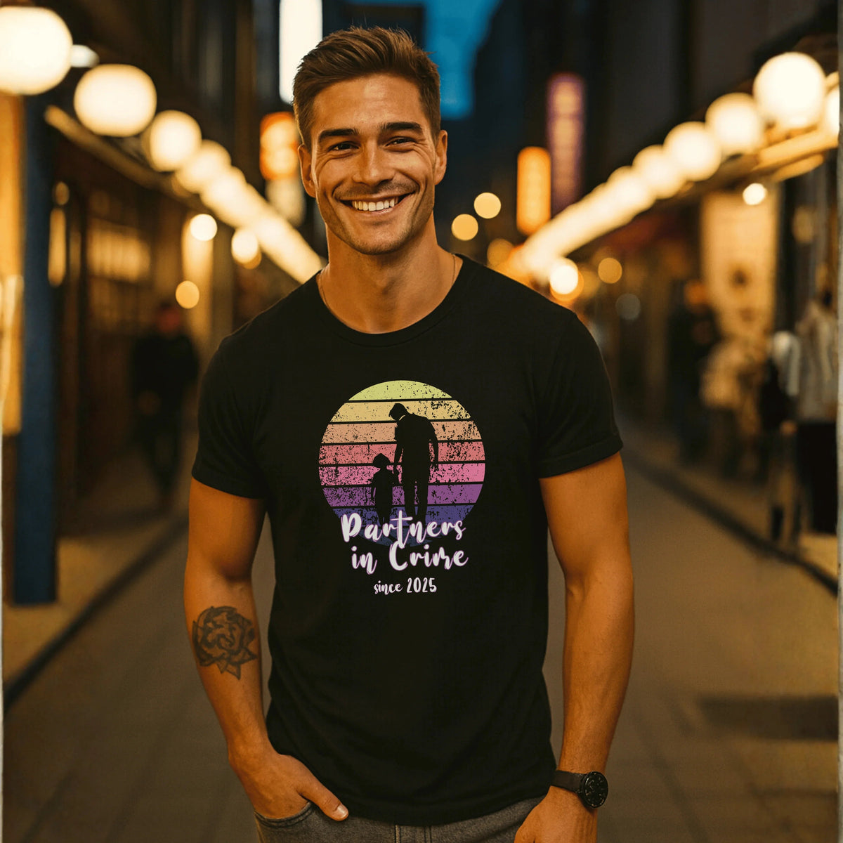 PAPA T-Shirt PARTNER IN CRIME personalisiert