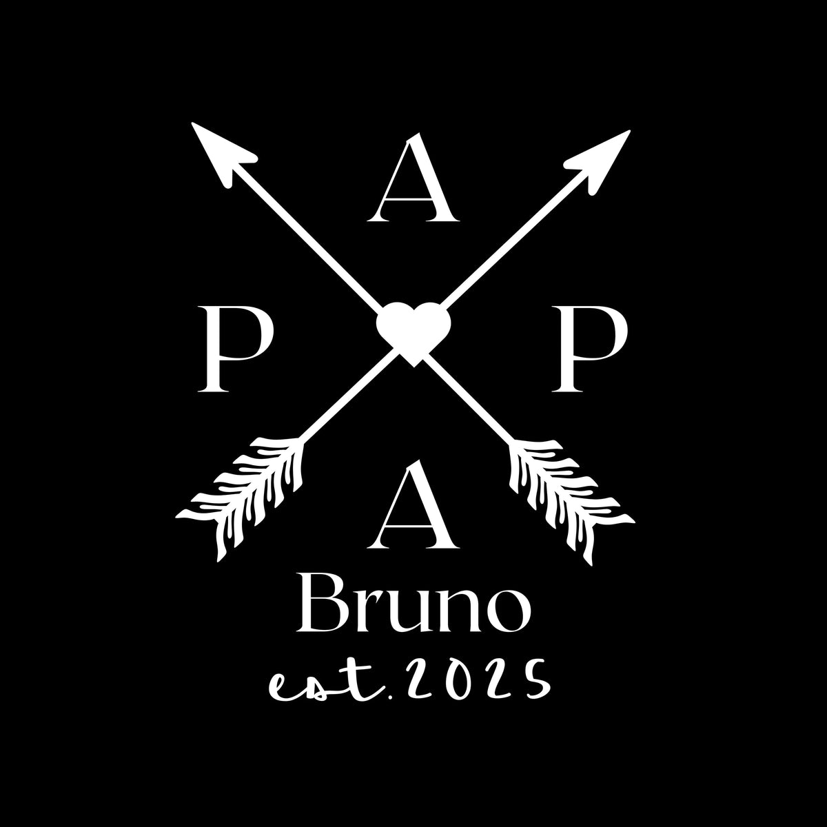 PAPA Hoodie ARROWS personalisiert