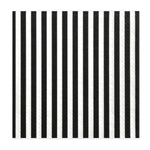Servietten "Stripe" 20Stk./33x33cm | Schwarz/Weiß