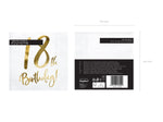 Servietten "Birthday Gold" 20Stk./33x33cm | #18