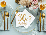 Servietten "Birthday Gold" 20Stk./33x33cm | #30
