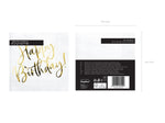 Servietten "Happy Birthday Gold" 20Stk./33x33cm
