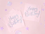 Servietten "Happy Birthday" 20Stk./33x33cm | Rosa