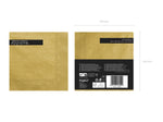 Servietten Uni 20Stk./40x40cm | Gold-Metallic