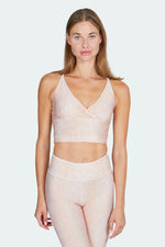 Lux Crop Top snake rose